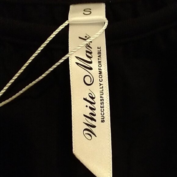 White Mark Top Women's Size Small Black Cold Shoulder Ruffle Sleeve NWT - Picture 8 of 10